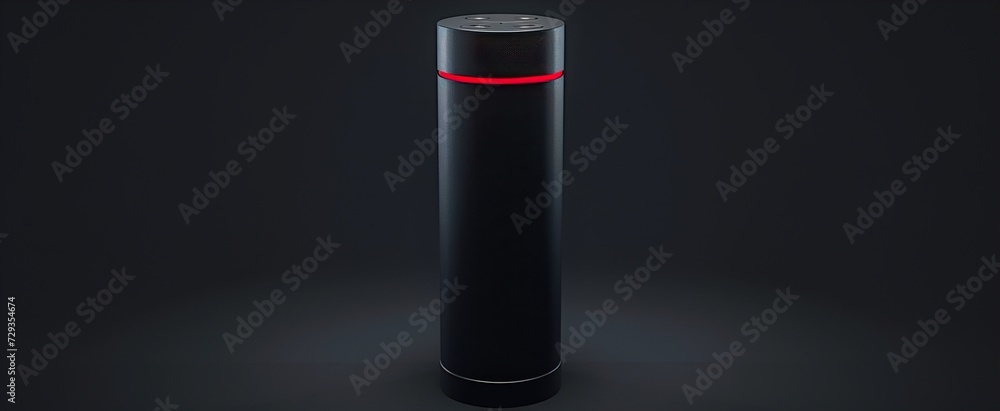 Fototapeta premium bottle on black