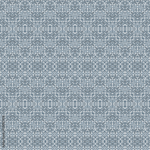 Seamless monochrome light grey geometric ethnic pattern.