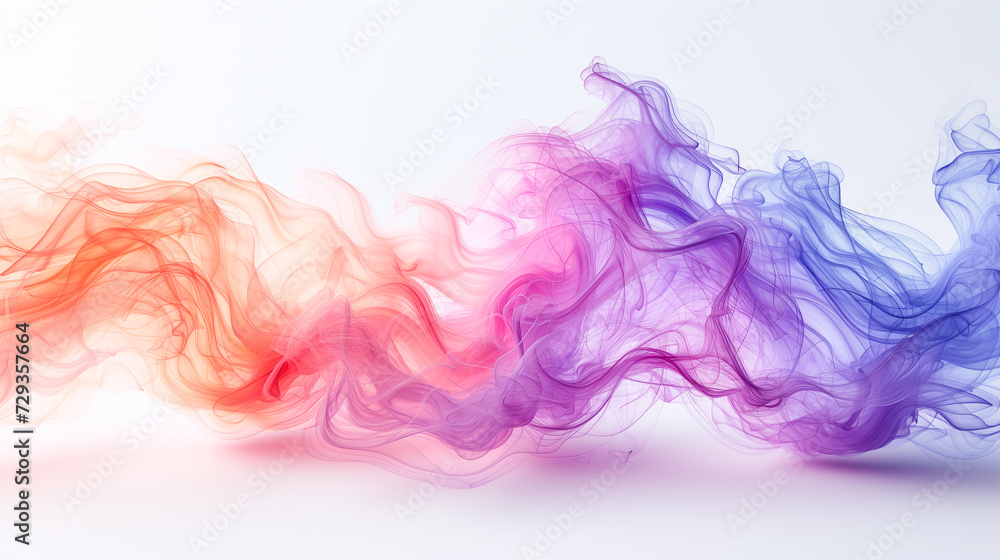 colorful smoke on white colorful smoke on white