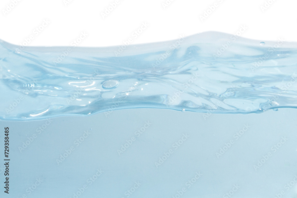 water surface with waves. On a blank background water surface with waves. On a blank background