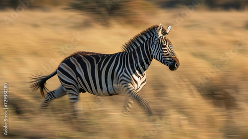 zebra in the savannah