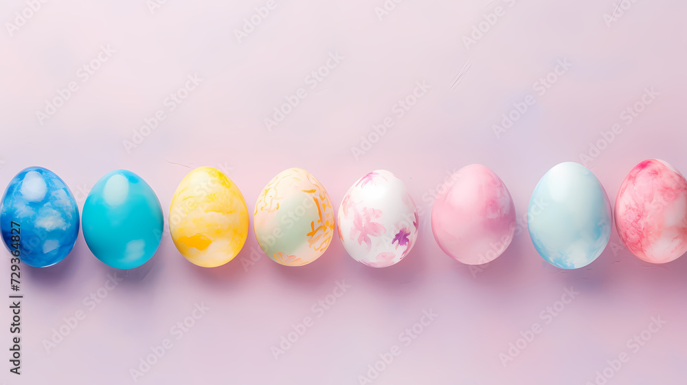 Easter background, many colorful Easter eggs Easter background, many colorful Easter eggs