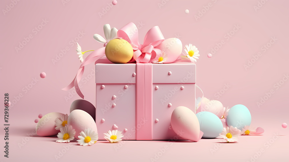 Easter background, many colorful Easter eggs Easter background, many colorful Easter eggs