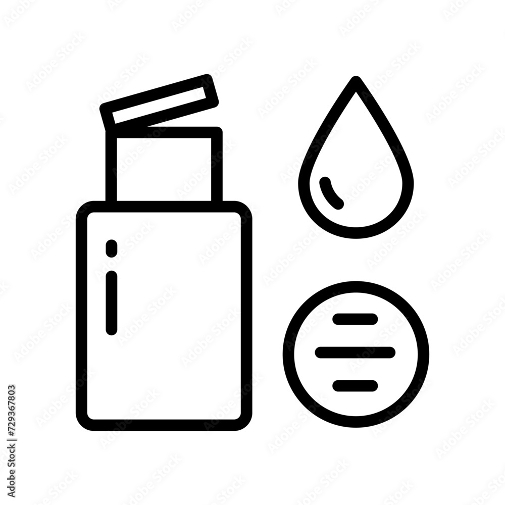 Makeup Remover icon vector image. Can also be used for web apps, mobile apps and print media Makeup Remover icon vector image. Can also be used for web apps, mobile apps and print media
