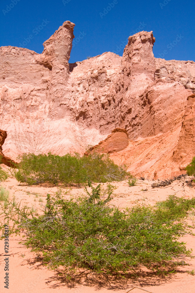 Sandsteinformation, Quebrada de las Conchas, Region Salta, Argentinien, Südamerika