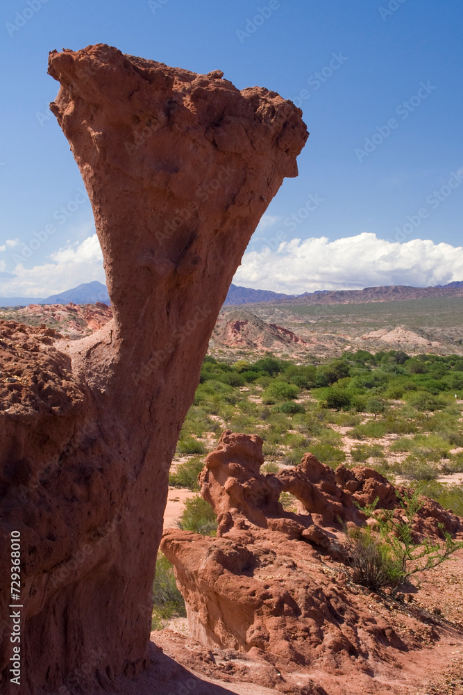 Sandsteinformation, Quebrada de las Conchas, Region Salta, Argentinien, Südamerika