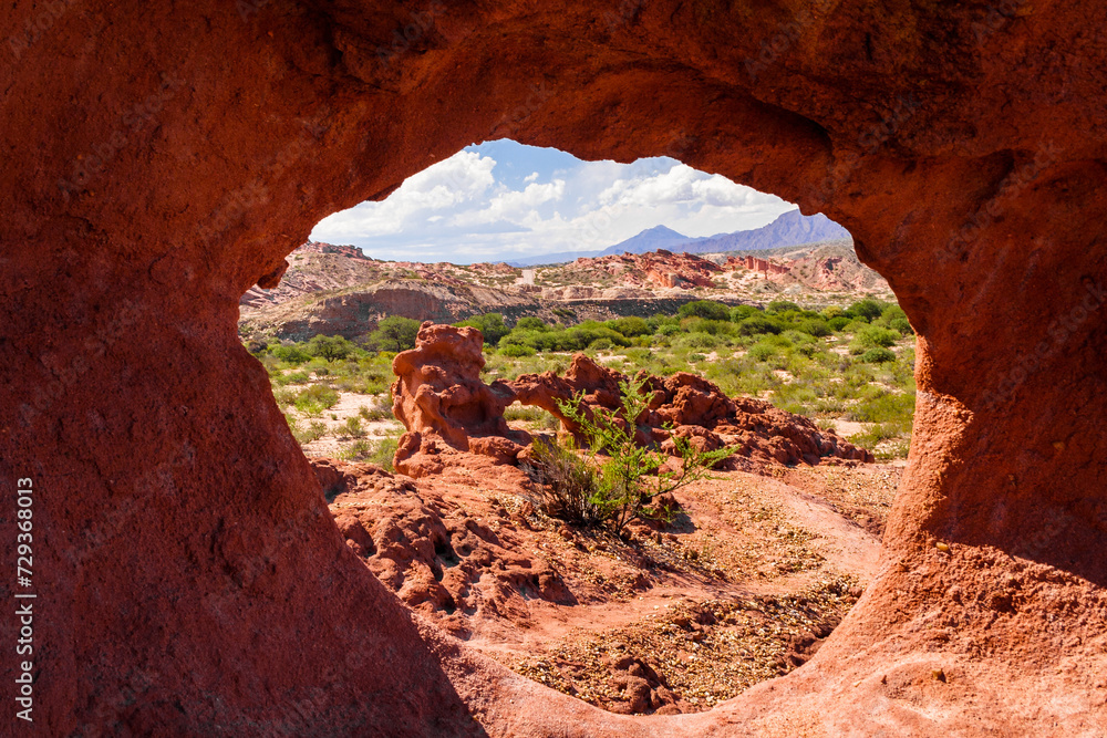 Sandsteinformation, Quebrada de las Conchas, Region Salta, Argentinien, Südamerika