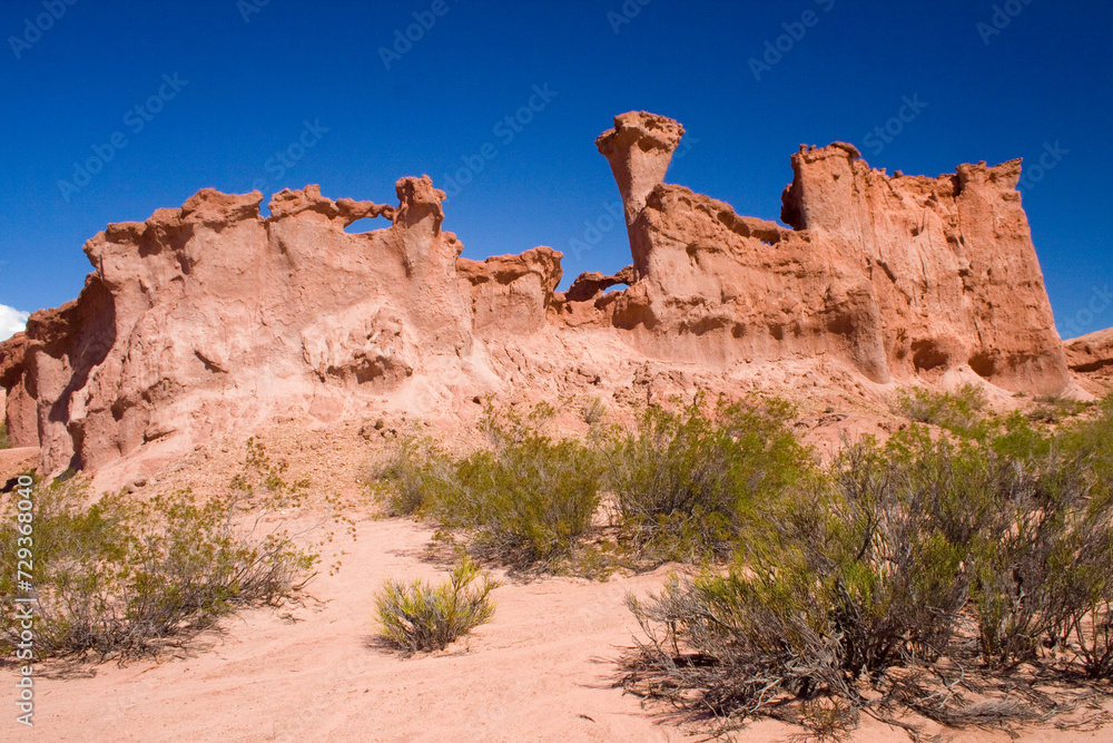Sandsteinformation, Quebrada de las Conchas, Region Salta, Argentinien, Südamerika