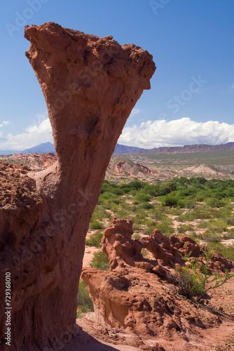 Sandsteinformation, Quebrada de las Conchas, Region Salta, Argentinien, Südamerika photo