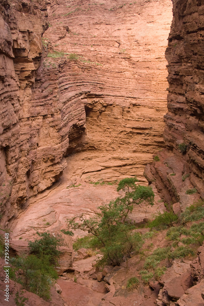 Garganta del Diabolo, Teufelsschlund,Quebrada de las Conchas, Region Salta, Argentinien, Südamerika