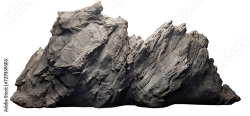 Heavy rock stones isolated on transparent background PNG