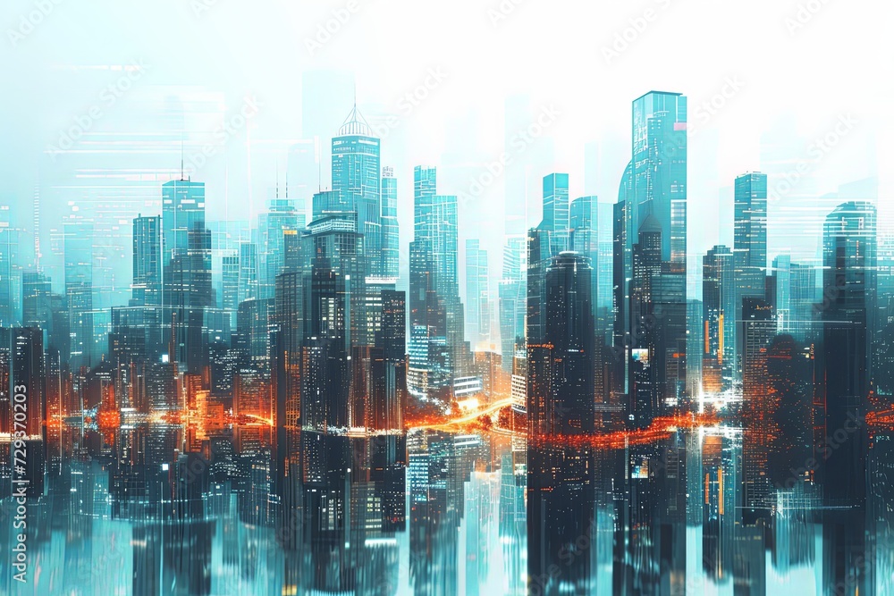 Futuristic City Magazine Collage