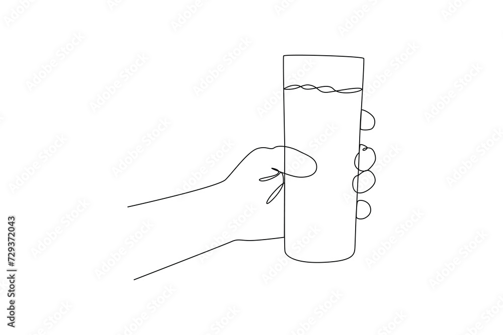 One continuous line drawing of Mug and Plate concept. Doodle vector illustration in simple linear style. One continuous line drawing of Mug and Plate concept. Doodle vector illustration in simple linear style.