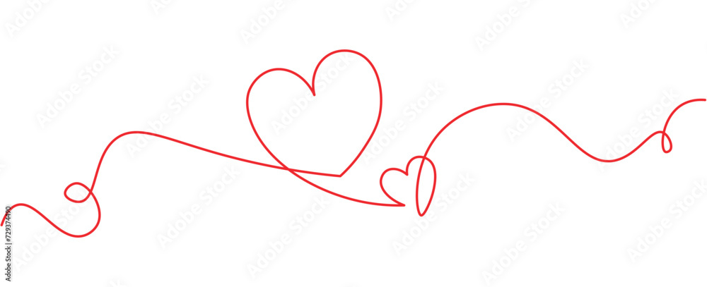 Hearts line art drawing vector illustration. Wedding, Valentines day design elements background. Hearts line art drawing vector illustration. Wedding, Valentines day design elements background.