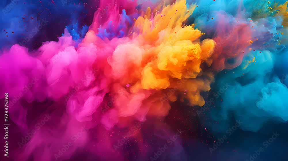 Fototapeta premium Indian holi festival, happy holi background