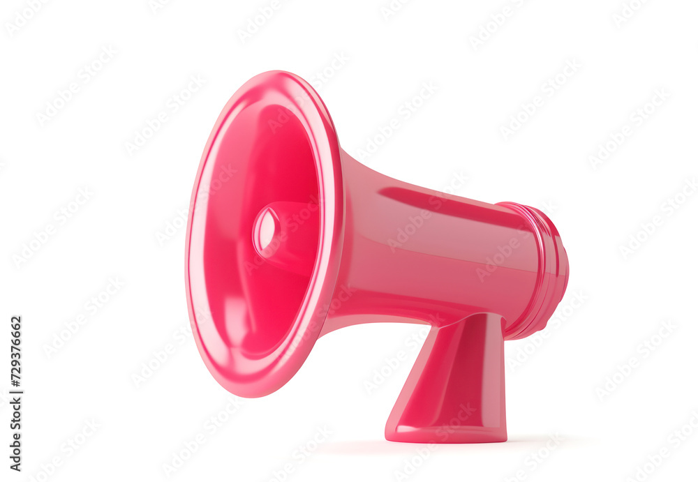 Red megaphone isolated on white background, with clipping path Red megaphone isolated on white background, with clipping path
