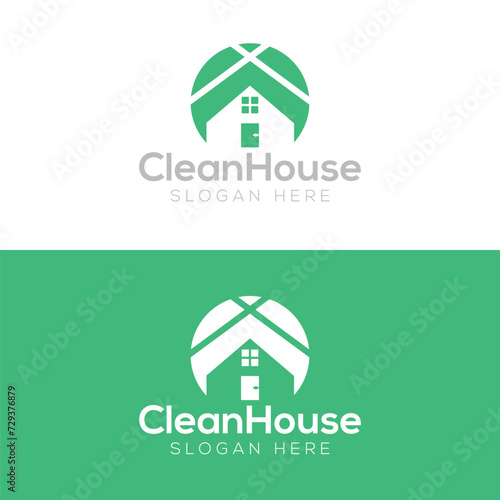 Clean House Vector Logo