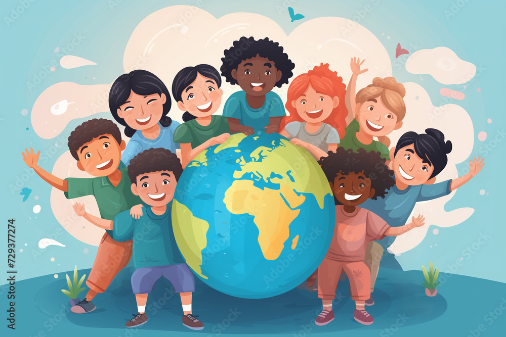 Unity For Teens Inspiring Unity: Teen Mental Health Awareness Poster for World Teen ...