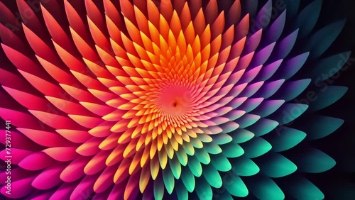 Hypnotically moving pattern, deception of the eye, illusion. Generative AI