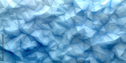 Solid light blue geometric gradient background,