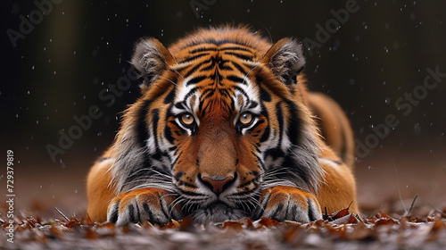 The charming tiger, wild life photo
