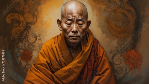 Alter Buddhistischer Mönch