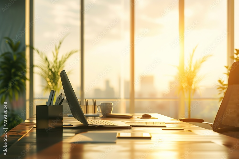 Experience opulence in an executive workspace set within a modern