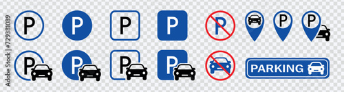 "Optimize parking visuals with our Car Parking Icon Set – A comprehensive collection for clear and effective communication in traffic and parking designs."