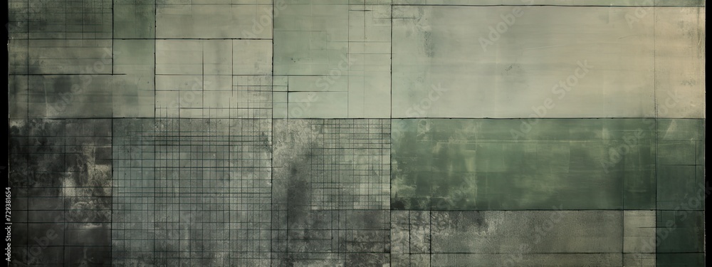 a picture of a grey, black surface, in the style of soft tonal shifts, rug, solarization, double lines, stains/washes, graph paper, light silver and green a picture of a grey, black surface, in the style of soft tonal shifts, rug, solarization, double lines, stains/washes, graph paper, light silver and green
