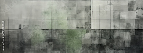 a picture of a grey, black surface, in the style of soft tonal shifts, rug, solarization, double lines, stains/washes, graph paper, light silver and green photo