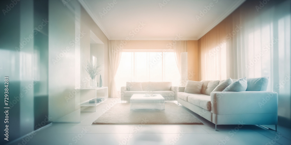 Abstract blur living room area interior for background Abstract blur living room area interior for background