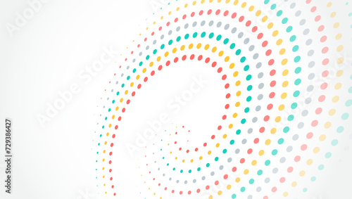 Information analytics concept. Filtering machine algorithms. Sorting data. Vector technology background. Big data visualization. Abstract stream information with colorful circles array.