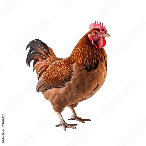 Rooster on a transparent background