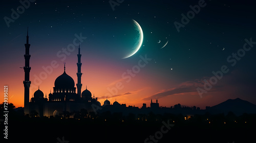 Ramadan background, celebrating Eid al-Fitr and Ramadhan © Derby