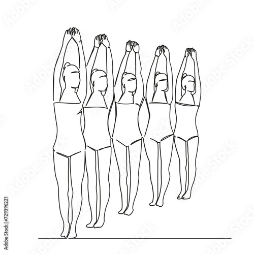 synchronized swimming