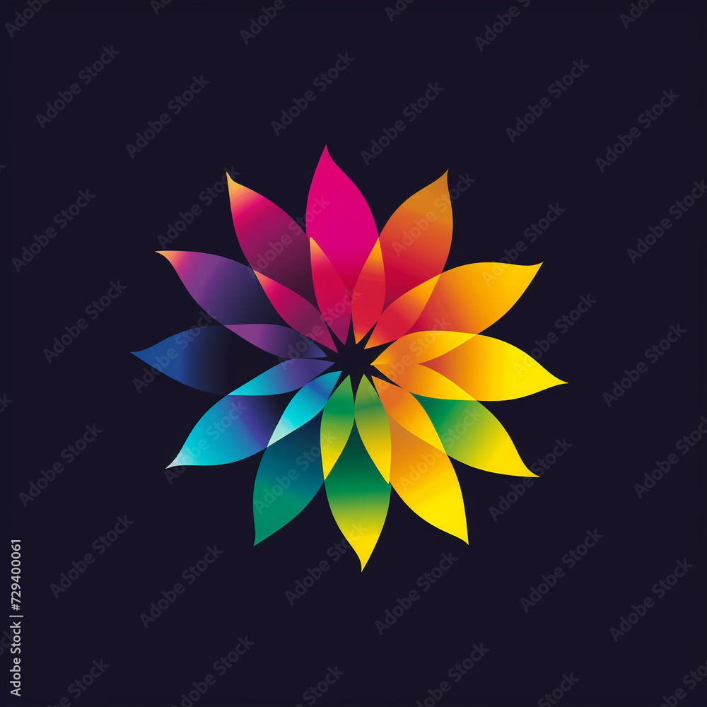 flower vector illustration for vibrant creative trendy brand logo or modern graphic design flower vector illustration for vibrant creative trendy brand logo or modern graphic design
