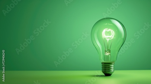 Lightbulb on simple background