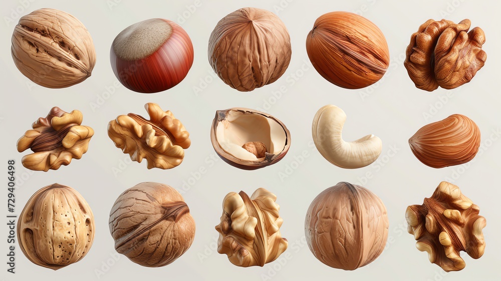 Set of Walnut Set of Walnut