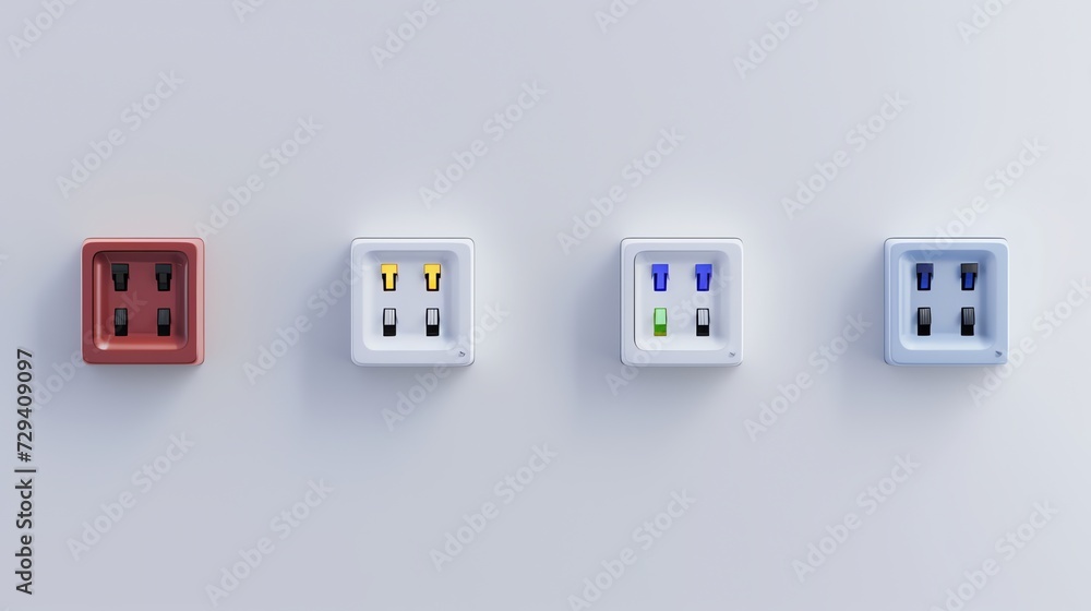 set of power outlet set of power outlet