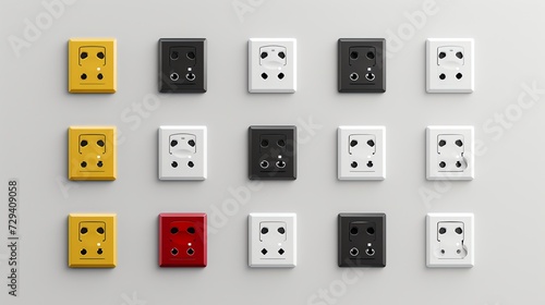 set of power outlet