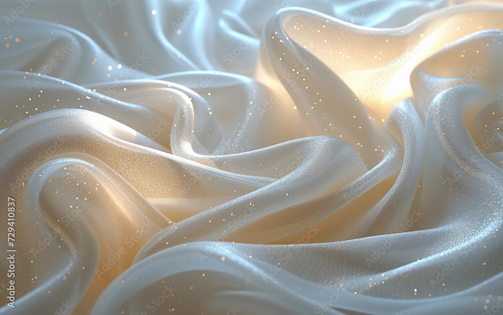 Close Up of White Fabric With Shining Light Close Up of White Fabric With Shining Light