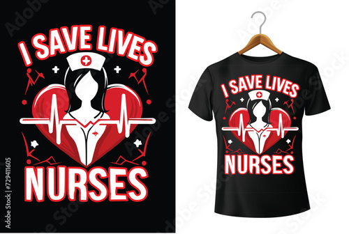 Nurse t shirt design 