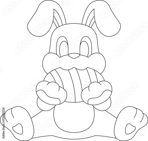 Rabbit Easter Easter egg Animal Vector Graphic Art Illustration
