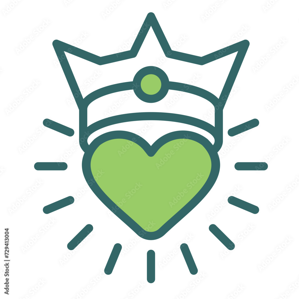 Crowned Heart Icon Crowned Heart Icon