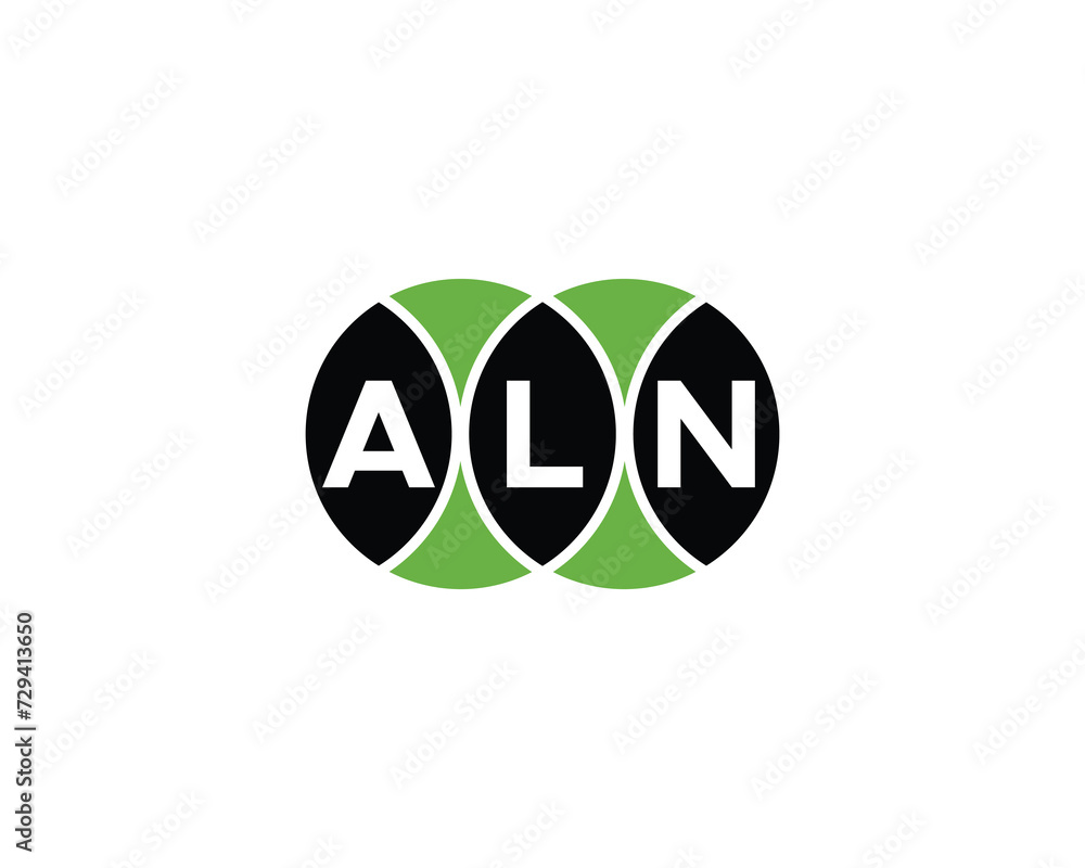 ALN Logo design vector template ALN Logo design vector template