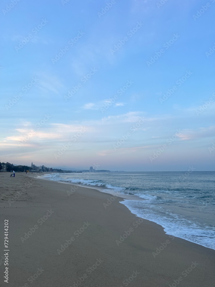 beach at sunset