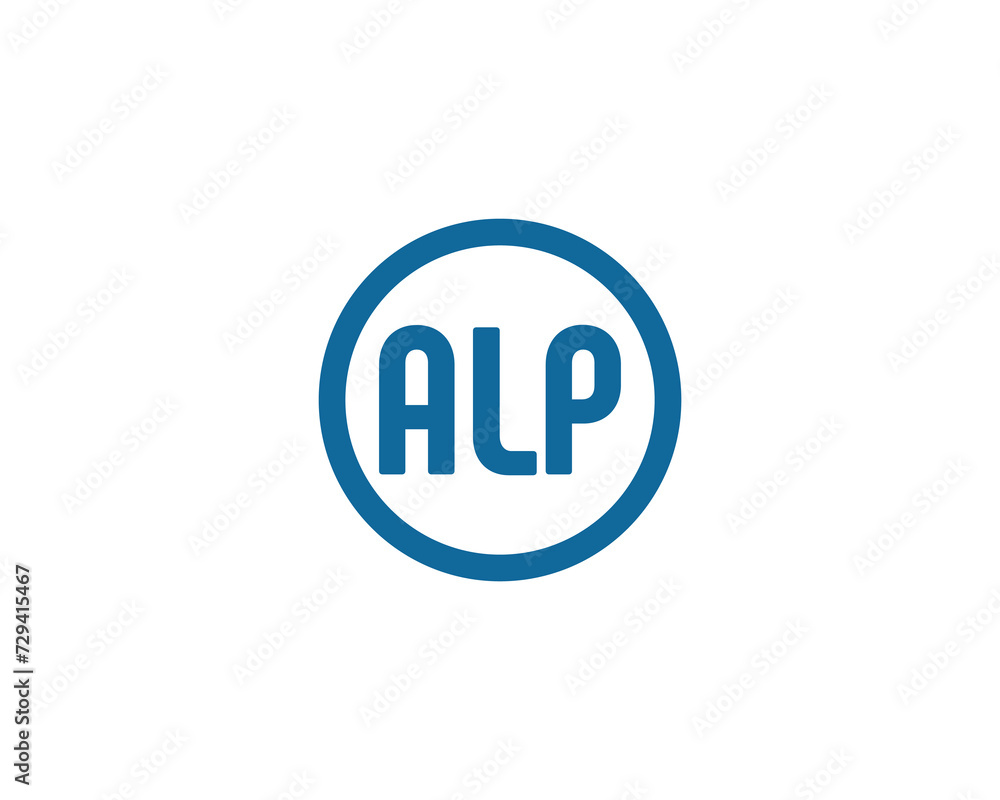 ALP Logo design vector template ALP Logo design vector template