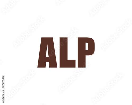 ALP Logo design vector template