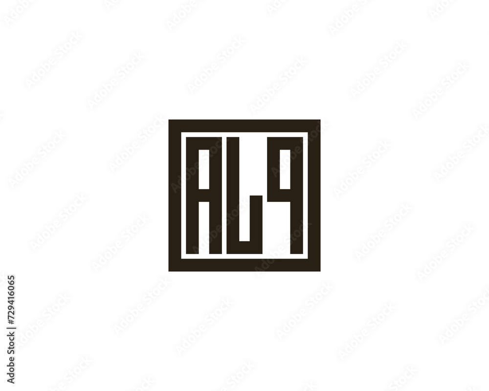 ALQ Logo design vector template ALQ Logo design vector template