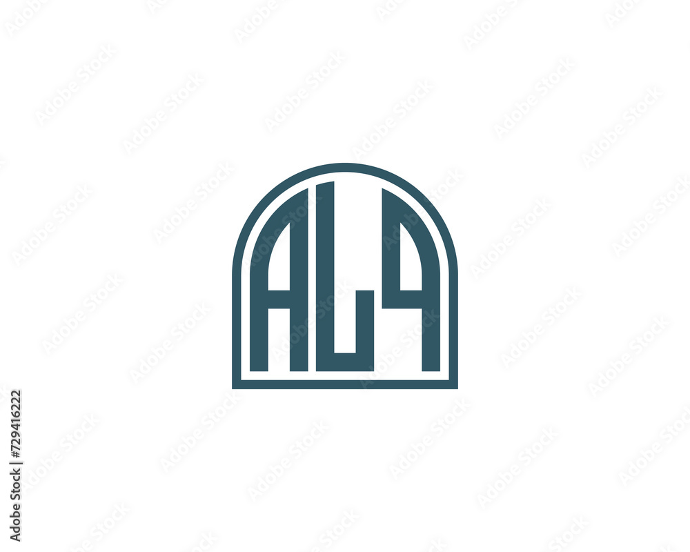 ALQ Logo design vector template